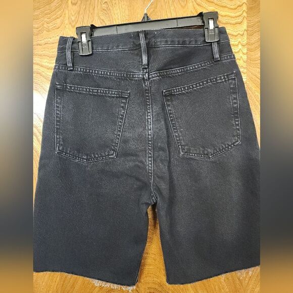 FRAME Le Grand Garcon frayed denim shorts - Picture 8 of 8